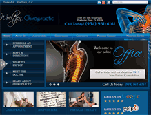 Tablet Screenshot of pembrokepinesflchiropractor.com